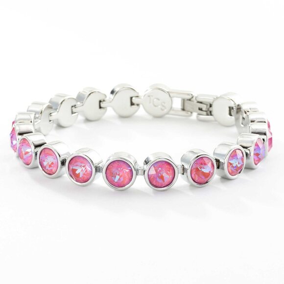 LOTUS PINK DELITE Ice Bracelet by Touchstone Crystal by Swarovski ✨‎ New in box - Picture 1 of 1